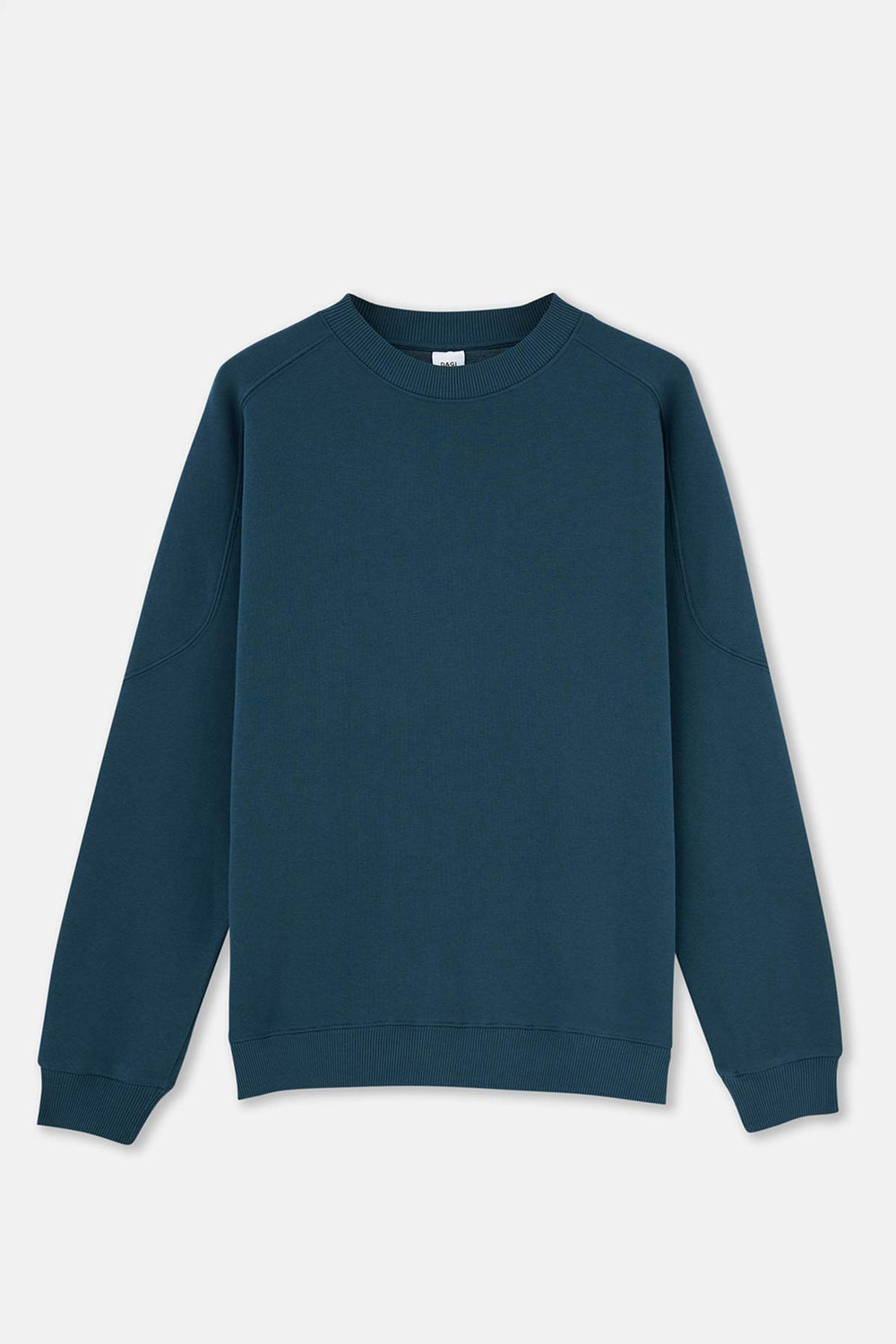 Petrol Mavi Dikiş Detaylı Sweatshirt