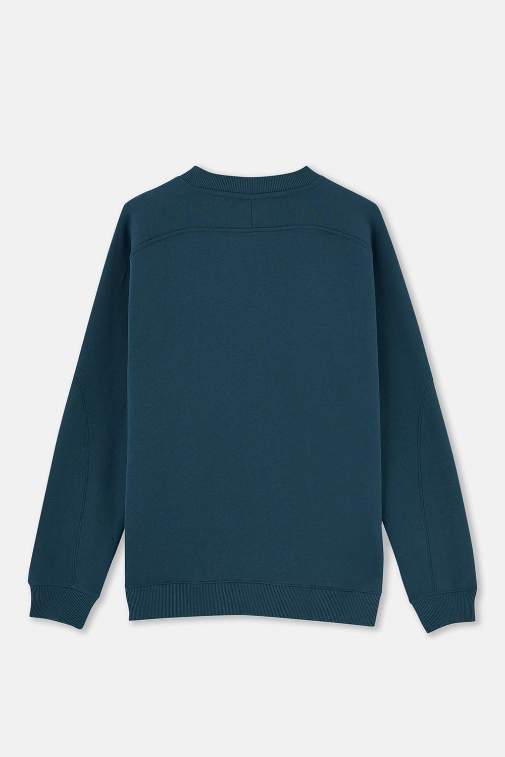 Petrol Mavi Dikiş Detaylı Sweatshirt