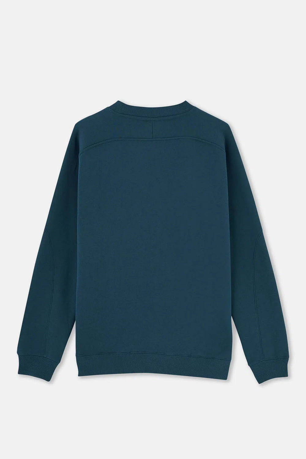 Petrol Mavi Dikiş Detaylı Sweatshirt