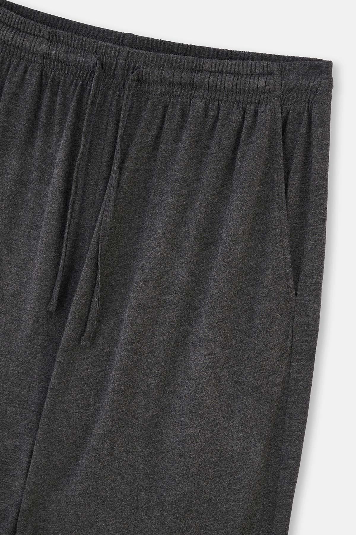 Antrasit Melanj Jogger Paça Örme Pijama Altı