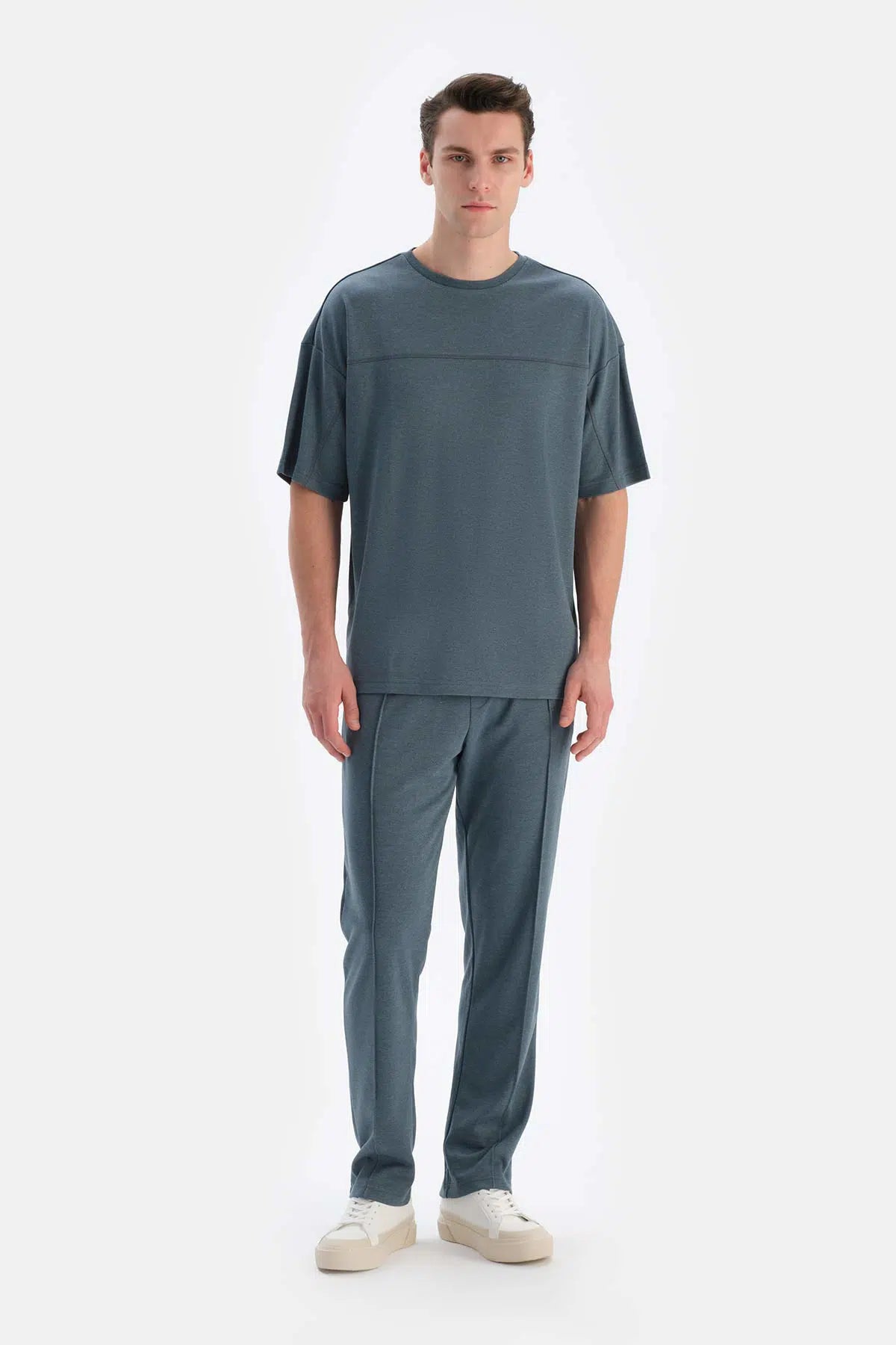 Indigo Nervürlü Boru Paça Everfresh Eşofman Altı