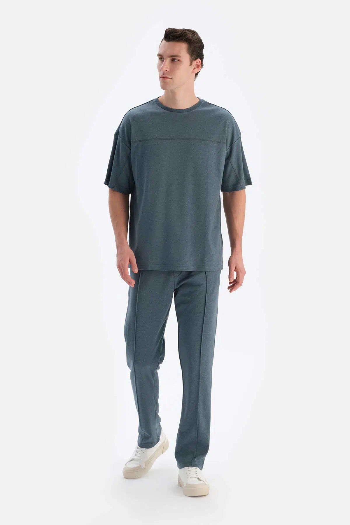 Indigo Nervürlü Boru Paça Everfresh Eşofman Altı