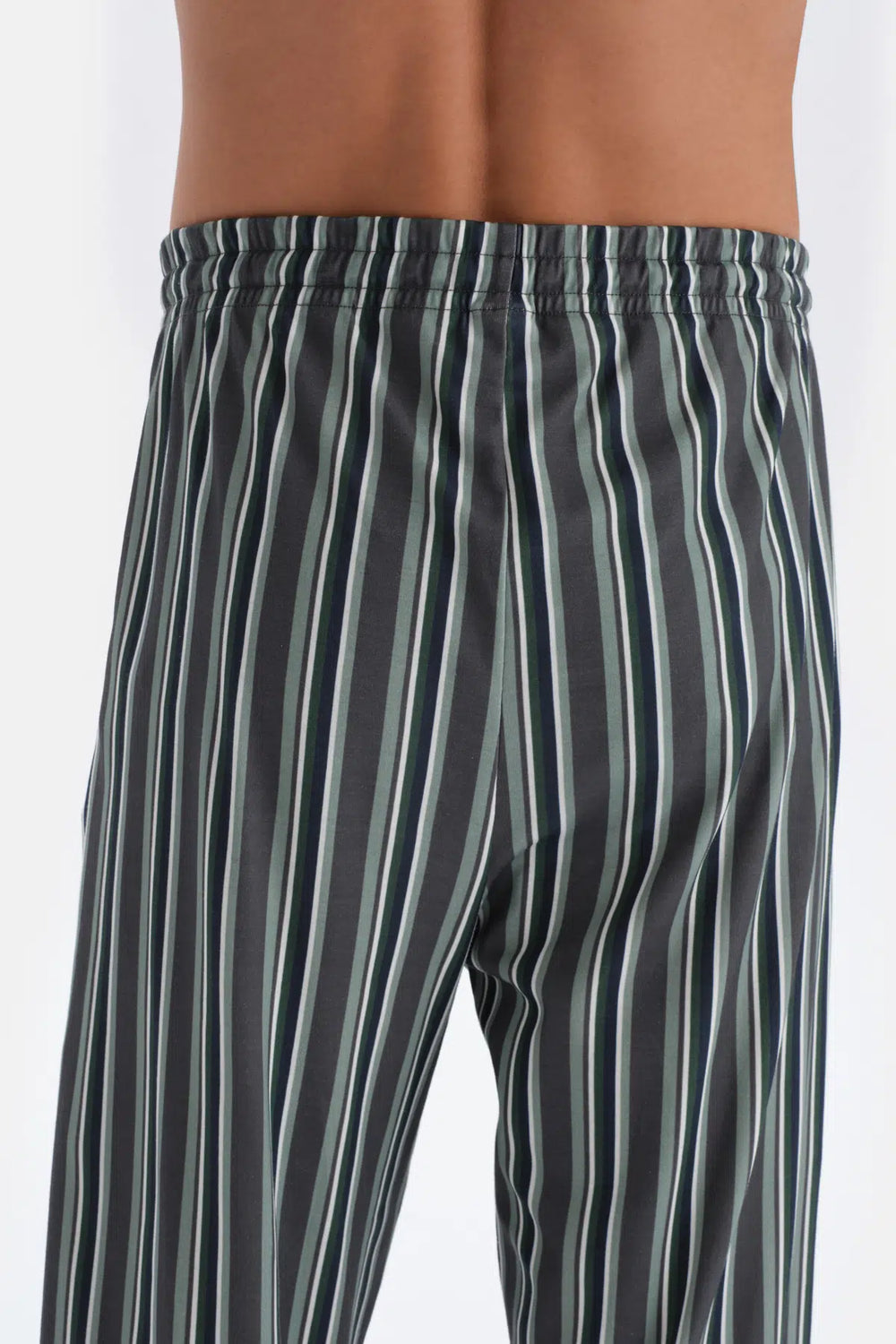 Açık Gri Uzun Kol Baskı Detaylı Pamuk Modal Pijama Takımı