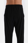 Siyah Jogger Paça Örme Modal Pijama Altı