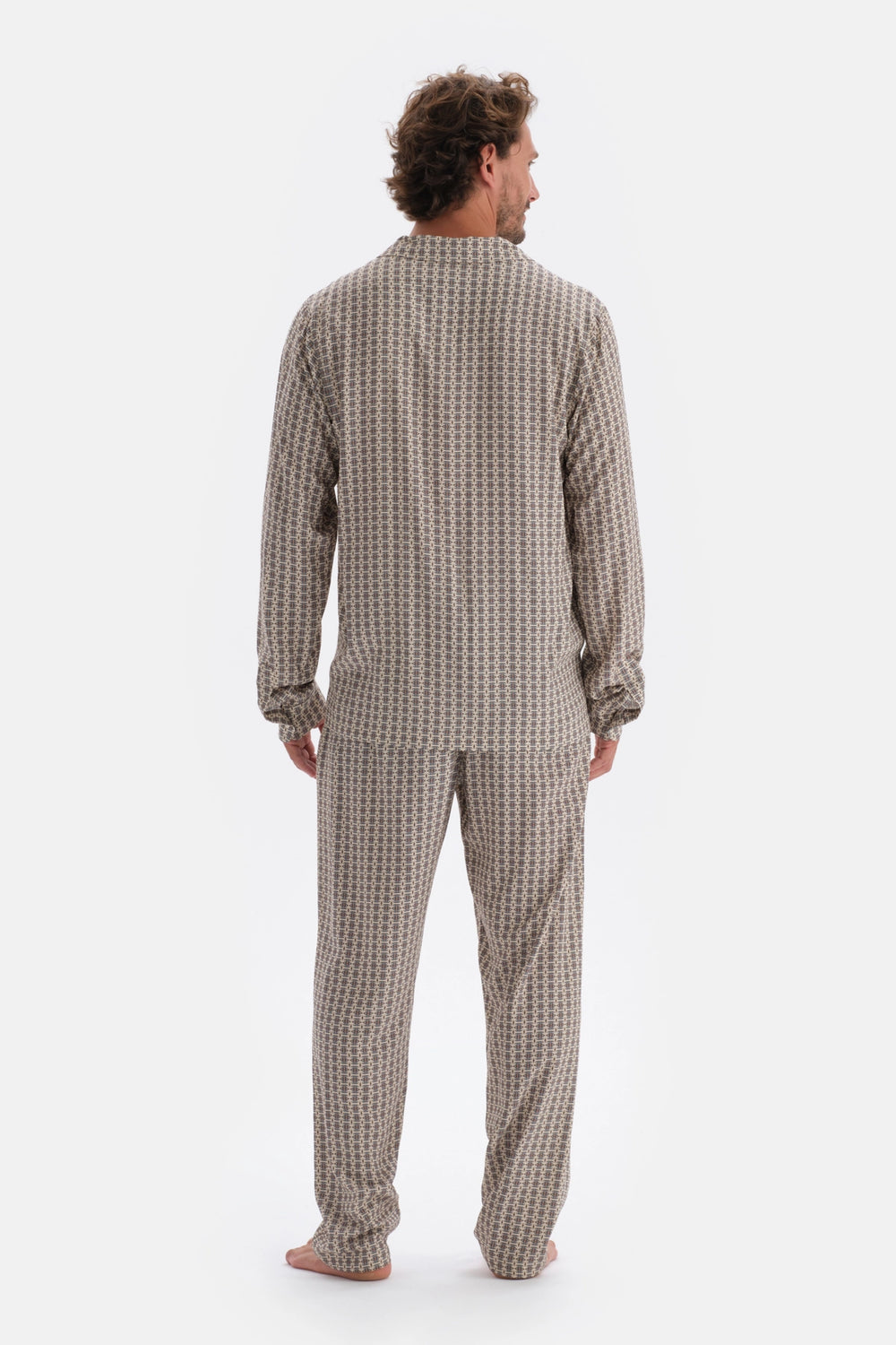 Multicolor Mıkroprınt Baskılı Viskon Pijama Altı