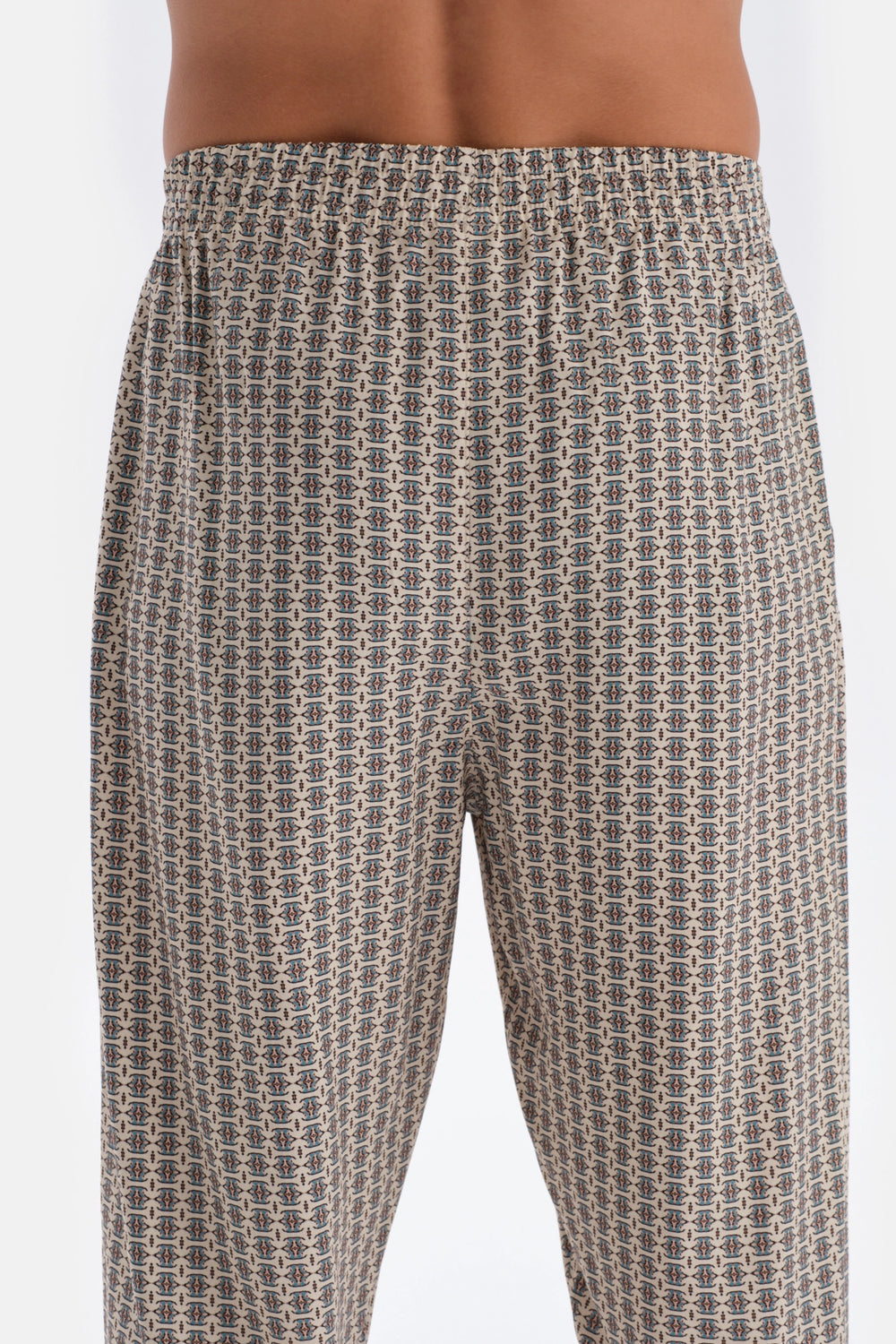 Multicolor Mıkroprınt Baskılı Viskon Pijama Altı