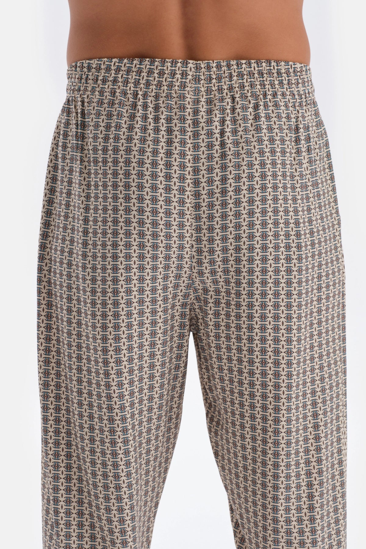 Multicolor Mıkroprınt Baskılı Viskon Pijama Altı