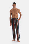 Multicolor Çizgili Örme Pantolon Pijama Altı
