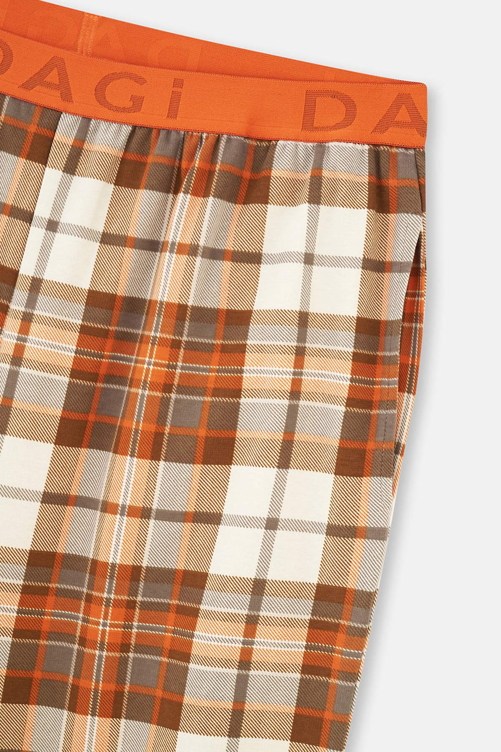 Multicolor Ekoseli Örme Tek Pijama Alt