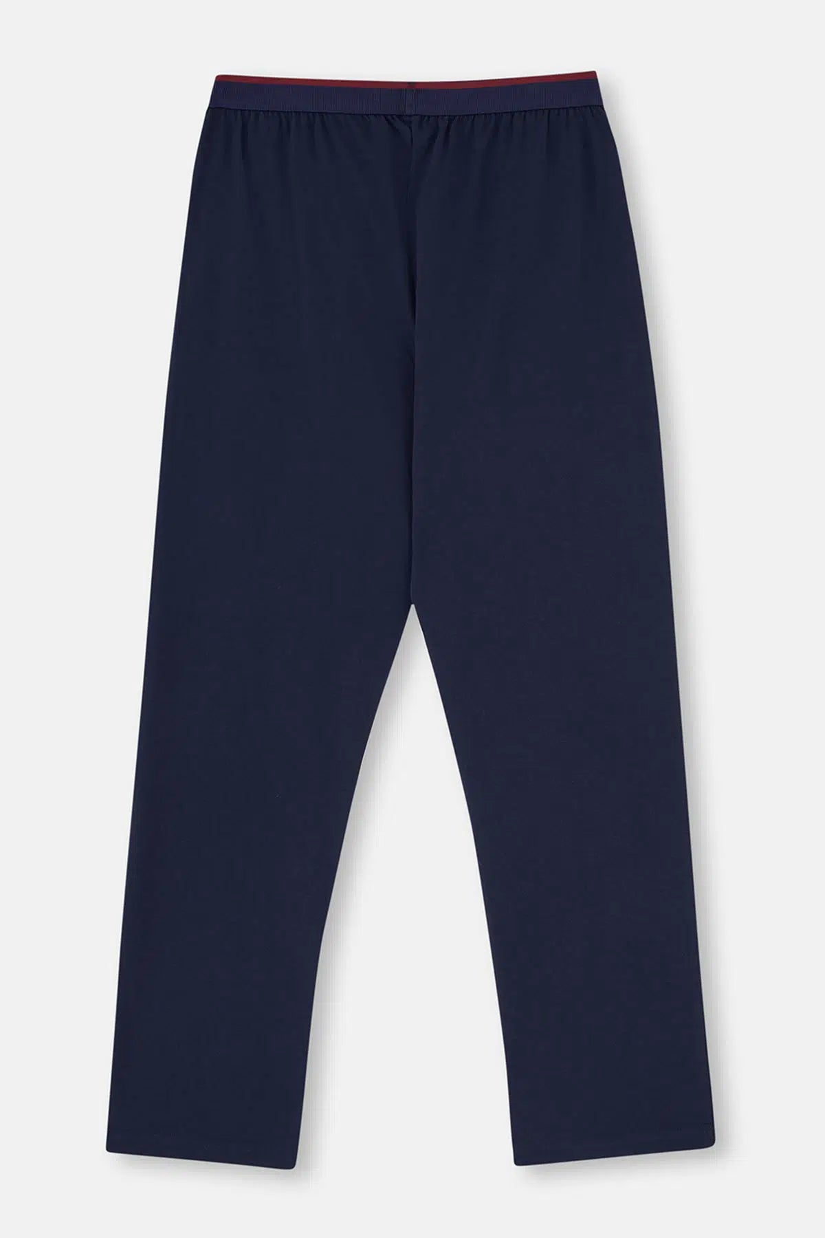 Indigo Beli Lastikli Örme Tek Pijama Altı