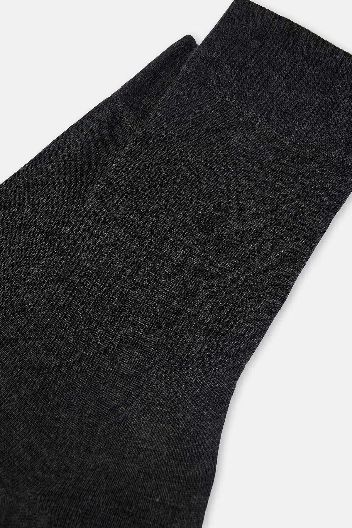 Füme Erkek Bambu Yaprak Desenli Çorap