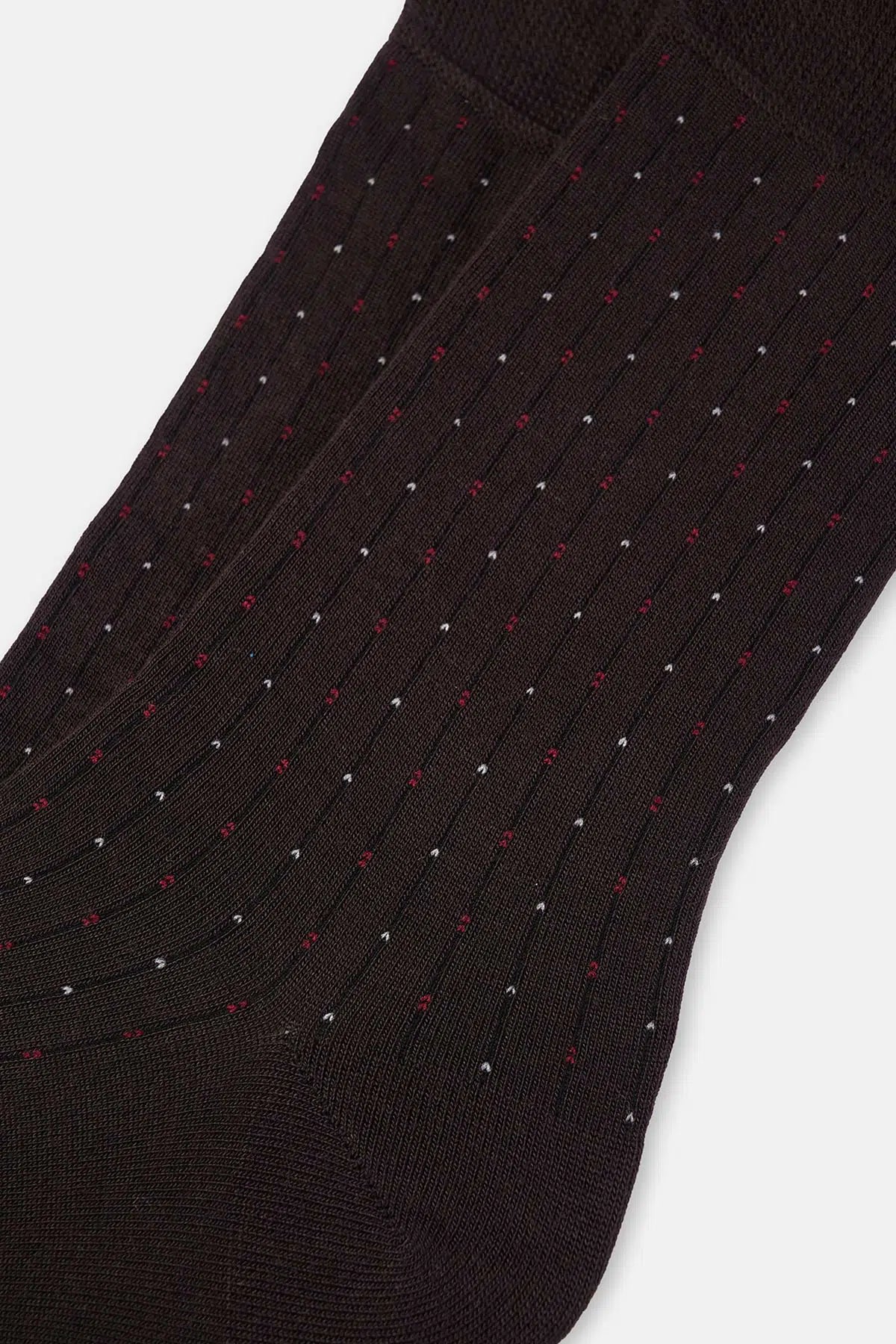 Kahverengi Erkek Desenli Bambu Çorap