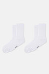 Beyaz Erkek 2'Li Basıc Spor Çorap