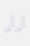 Beyaz Erkek 2'Li Basıc Spor Çorap
