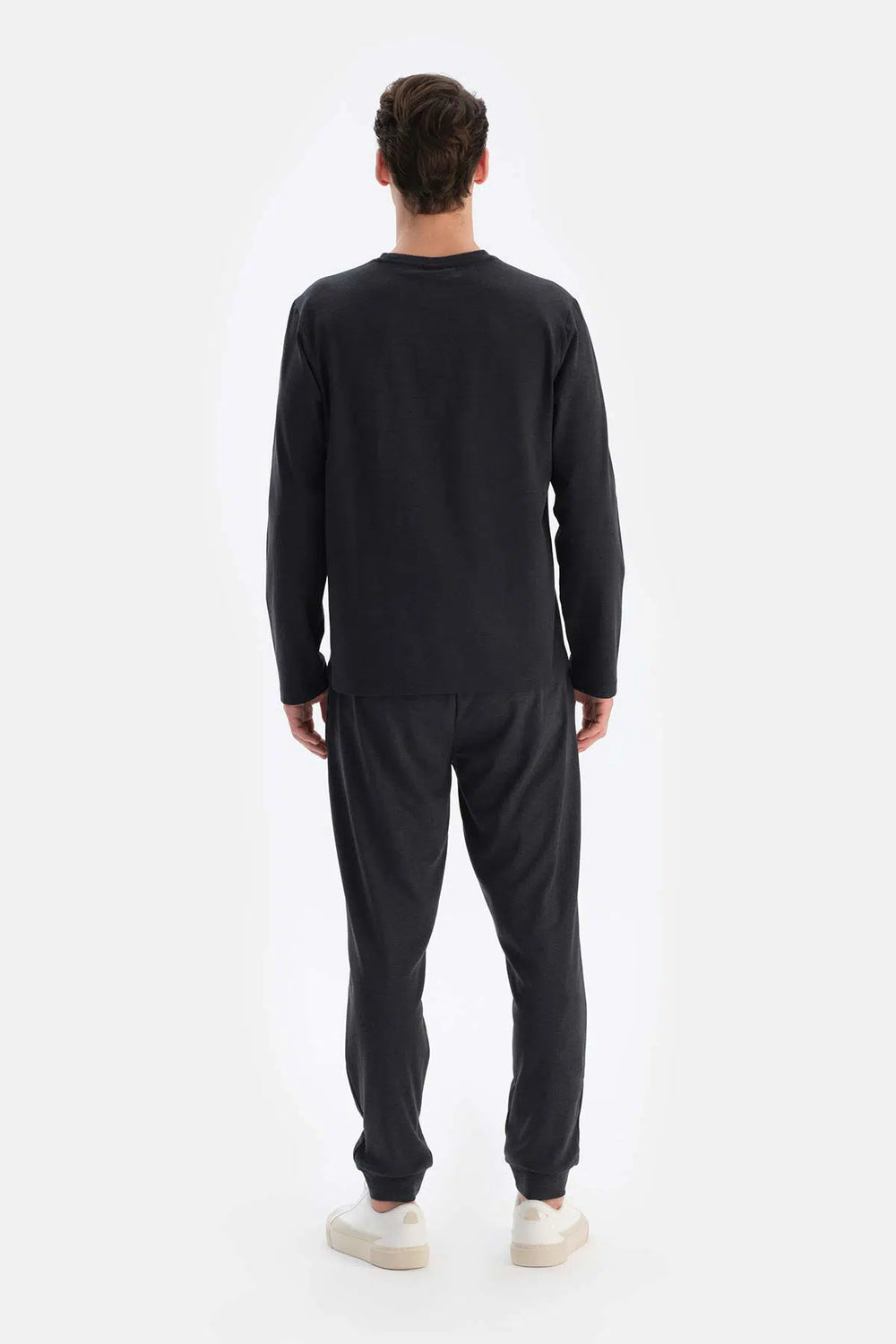 Füme Bisiklet Yaka Regular Fit Everfresh Pijama Üstü