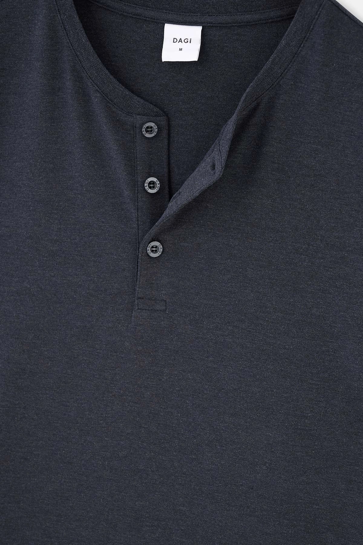 Lacivert Yarım Patlı Regular Fit Everfresh Pijama Üstü