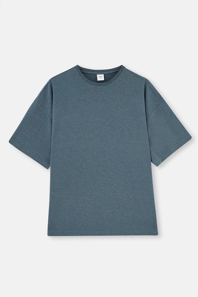 Indigo Bisiklet Yaka Oversize Everfresh Pijama Üstü