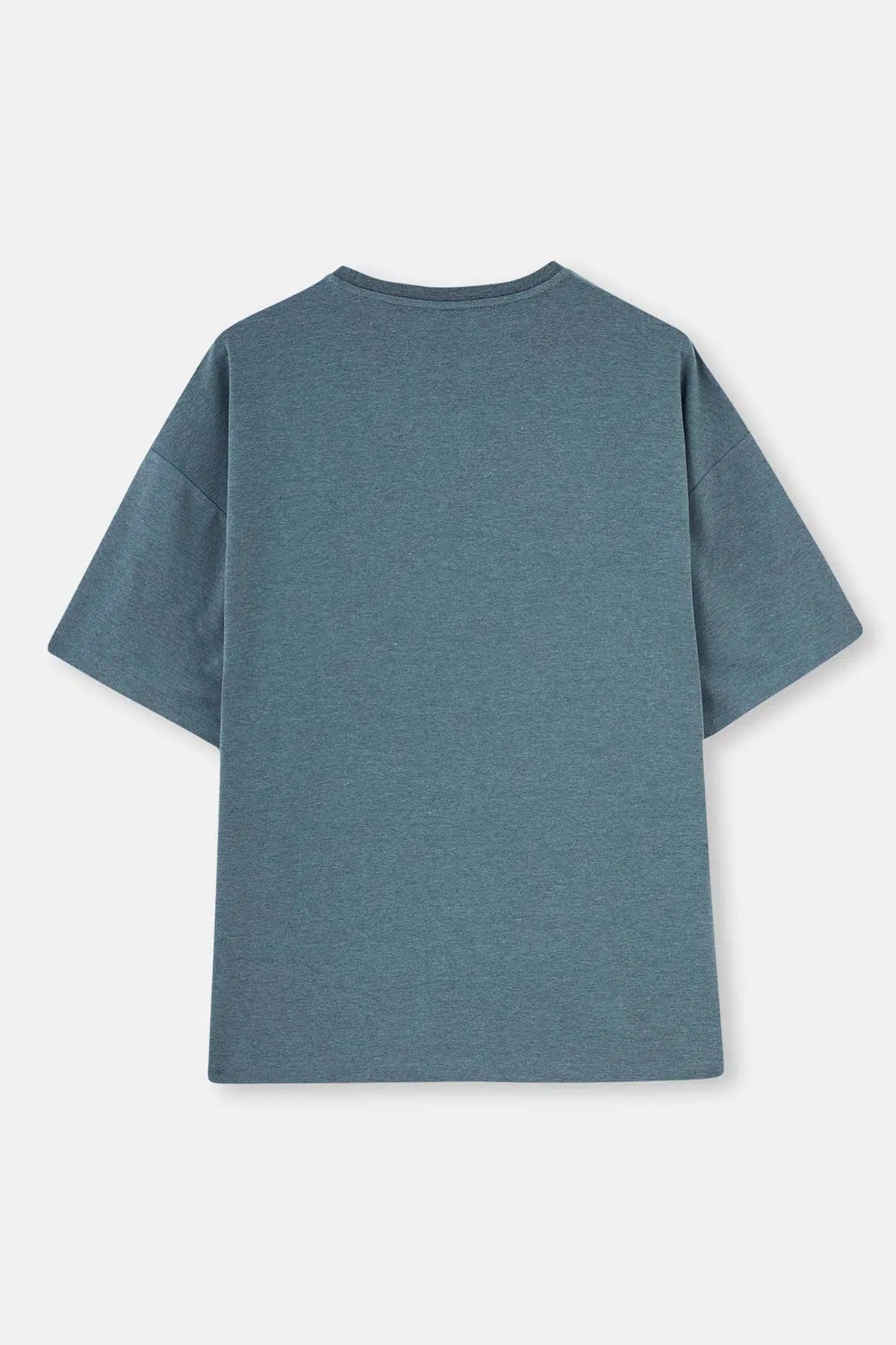 Indigo Bisiklet Yaka Oversize Everfresh Pijama Üstü