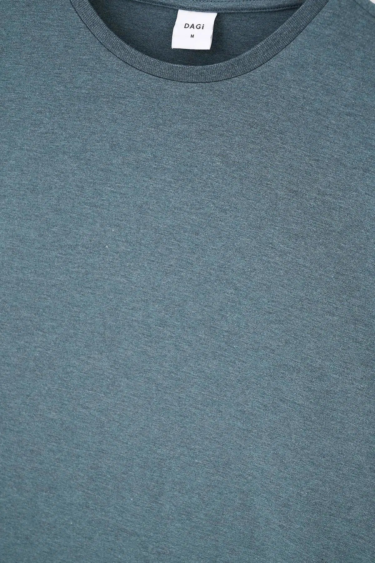 Indigo Bisiklet Yaka Oversize Everfresh Pijama Üstü