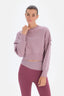 Lila Dagi Active Kapitone Crop Sweatshirt