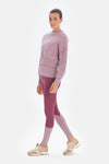 Lila Dagi Active Kapitone Crop Sweatshirt