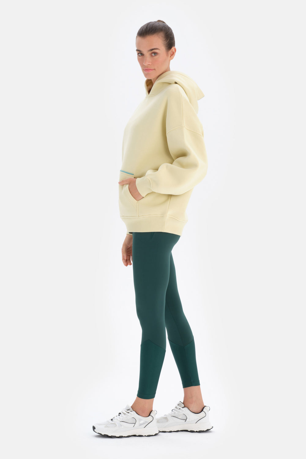 Açık Yeşil Dagi Active Sırt Baskılı Kapüşonlu Sweatshirt