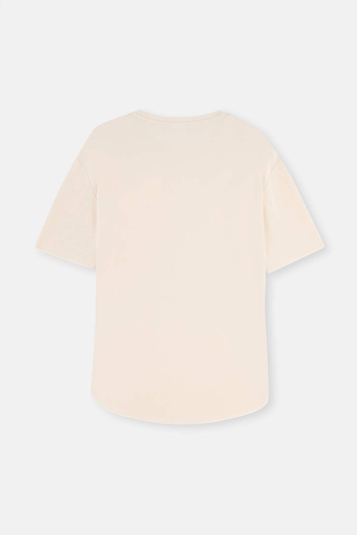 Ekru Dagi Active Kadın Modal T-Shirt