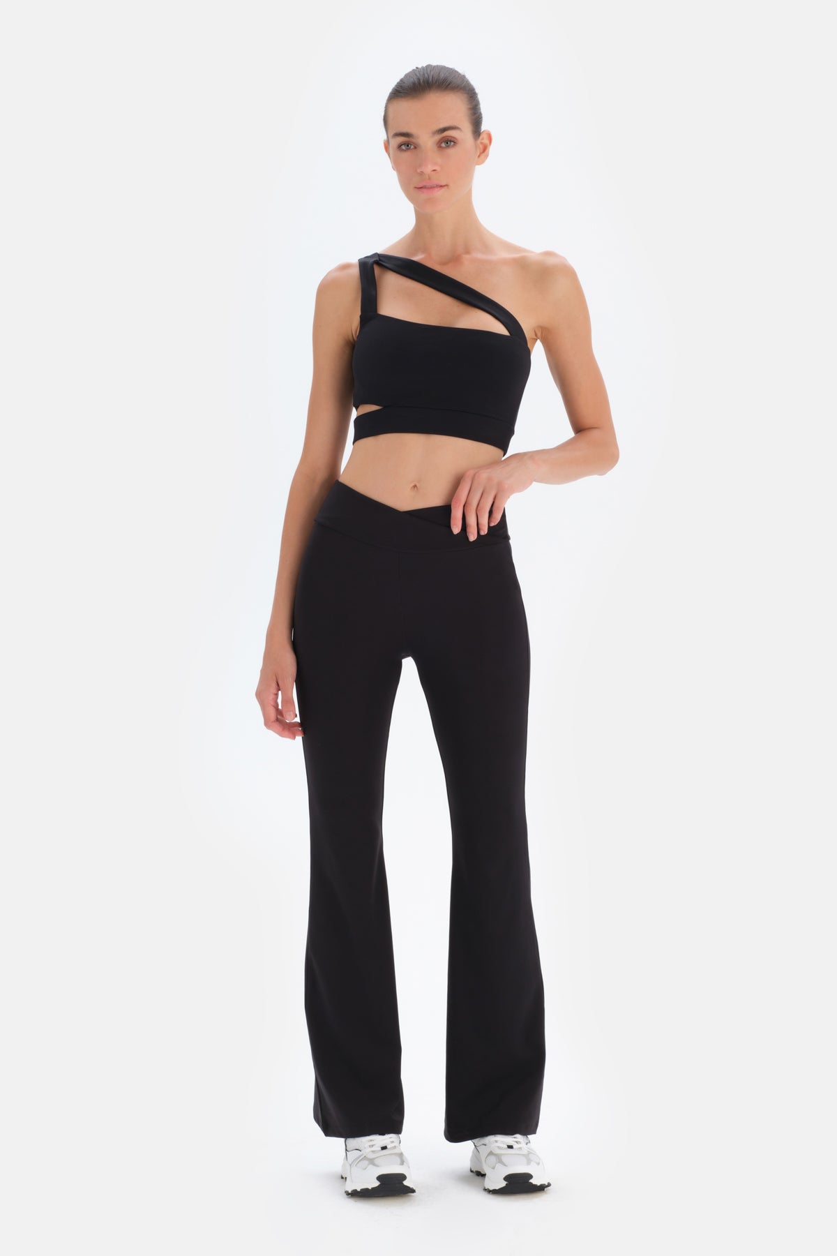 Siyah Dagi Active Ispanyol Paça Tayt