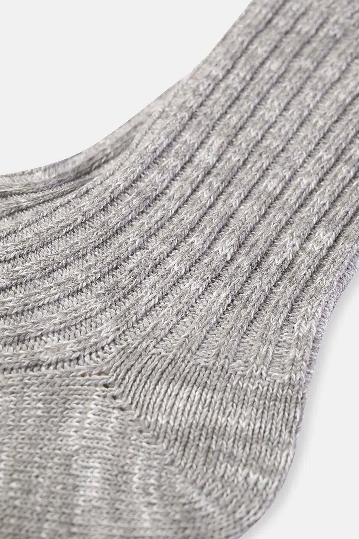 Açık Gri Kadın Pamuklu Kışlık Çorap