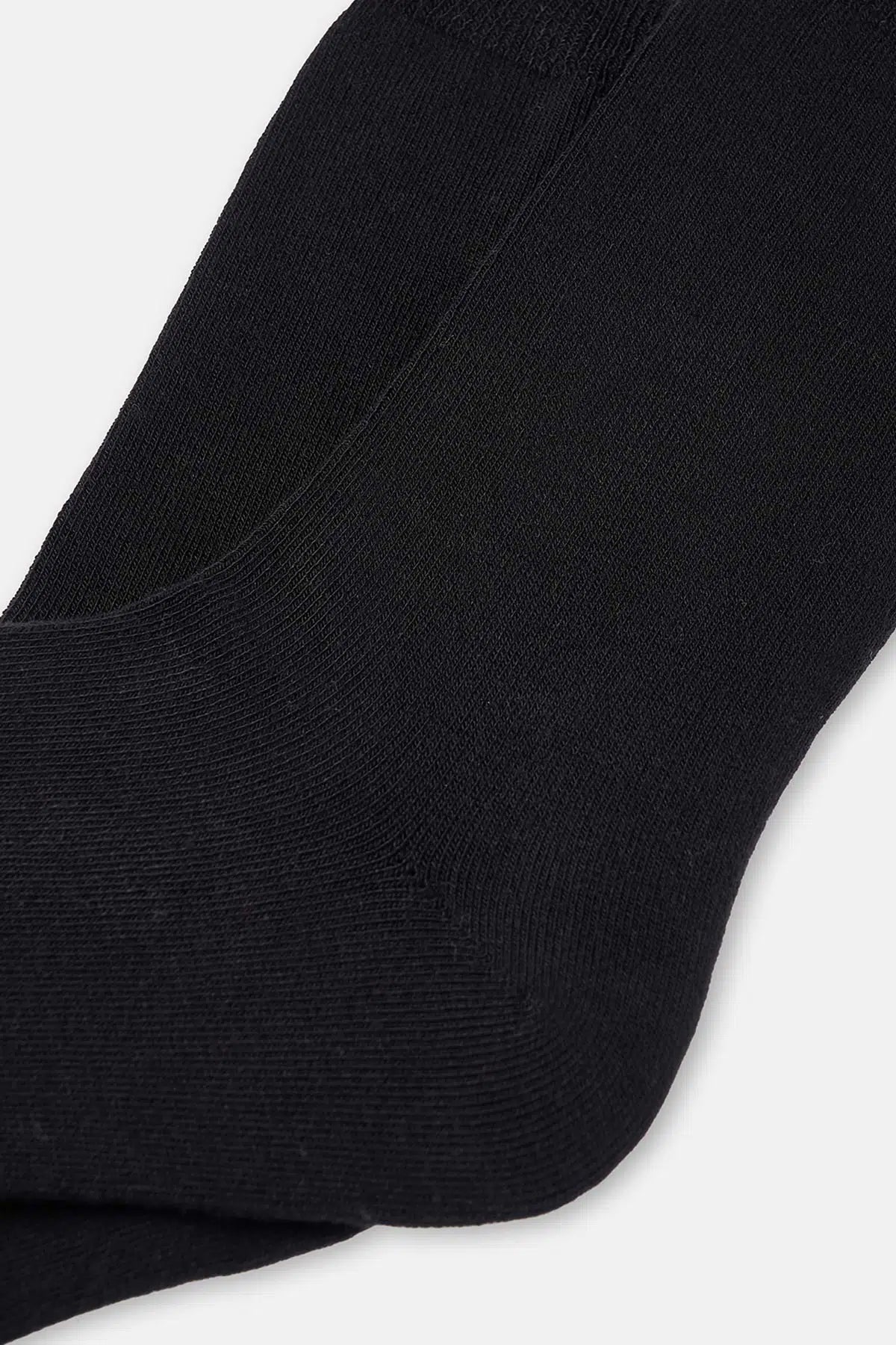 Siyah Kadın 2'Li Basıc Bambu Çorap