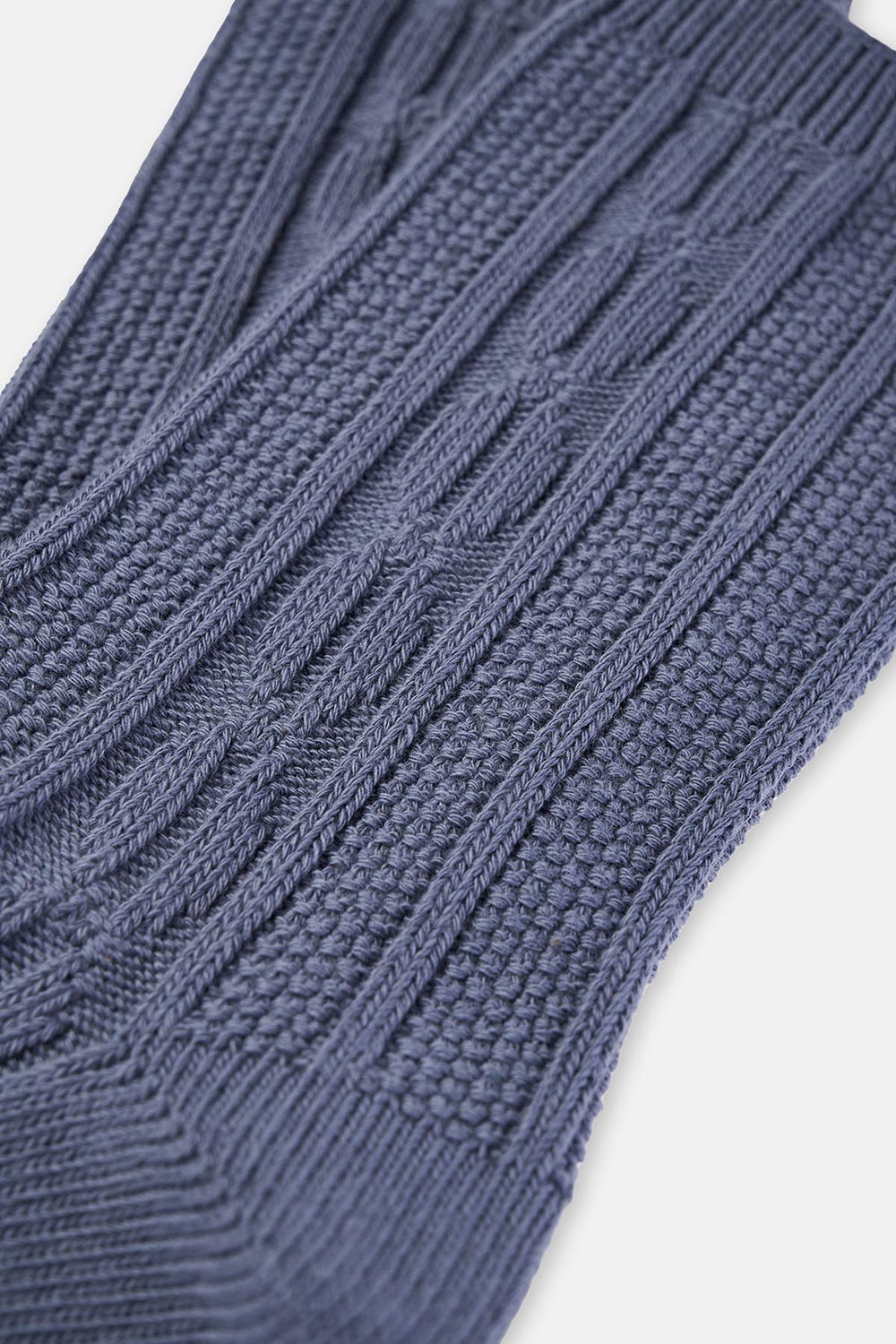 Indigo Kadın Pamuklu Örgü Dokulu Çorap