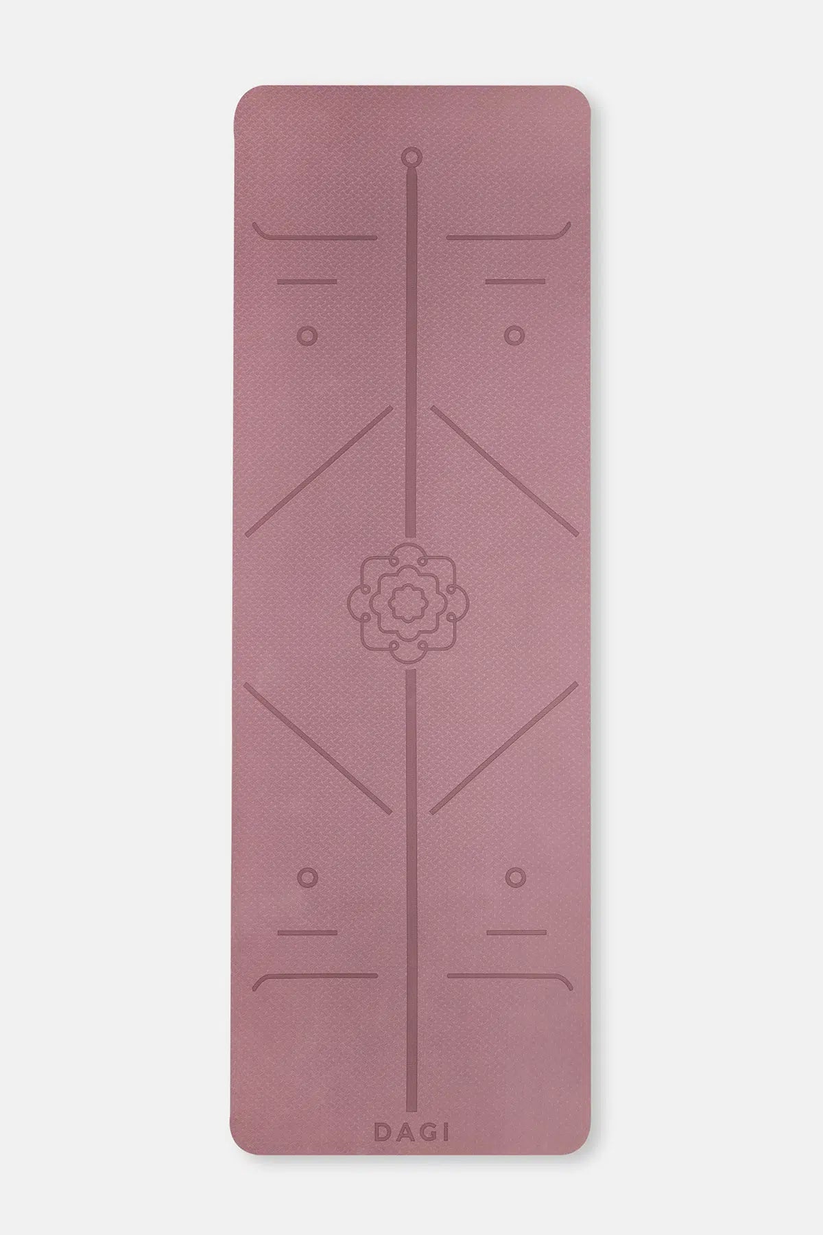 Lila Yoga Matı Bodylıne Baskılı