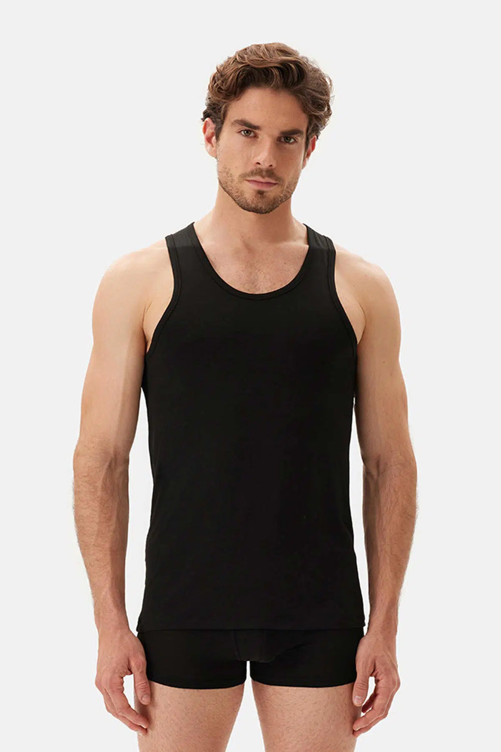 Siyah Basıc Modal Atlet