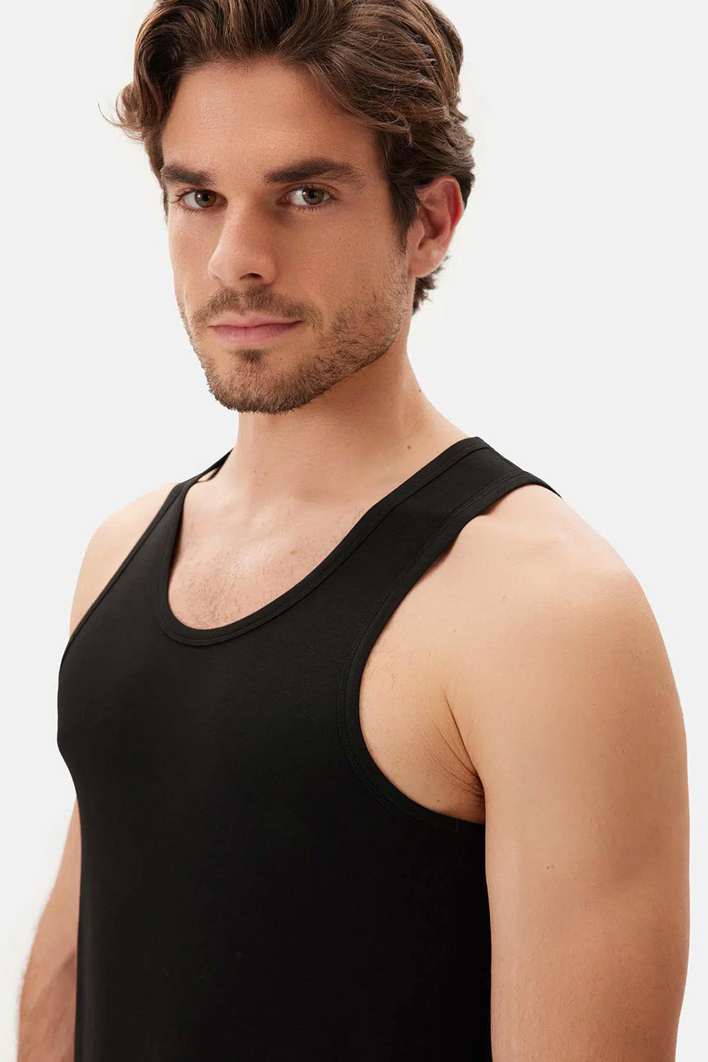 Siyah Basıc Modal Atlet