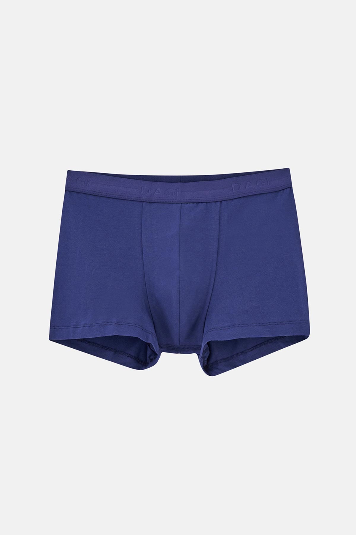 Lacivert Düz Pamuklu Boxer