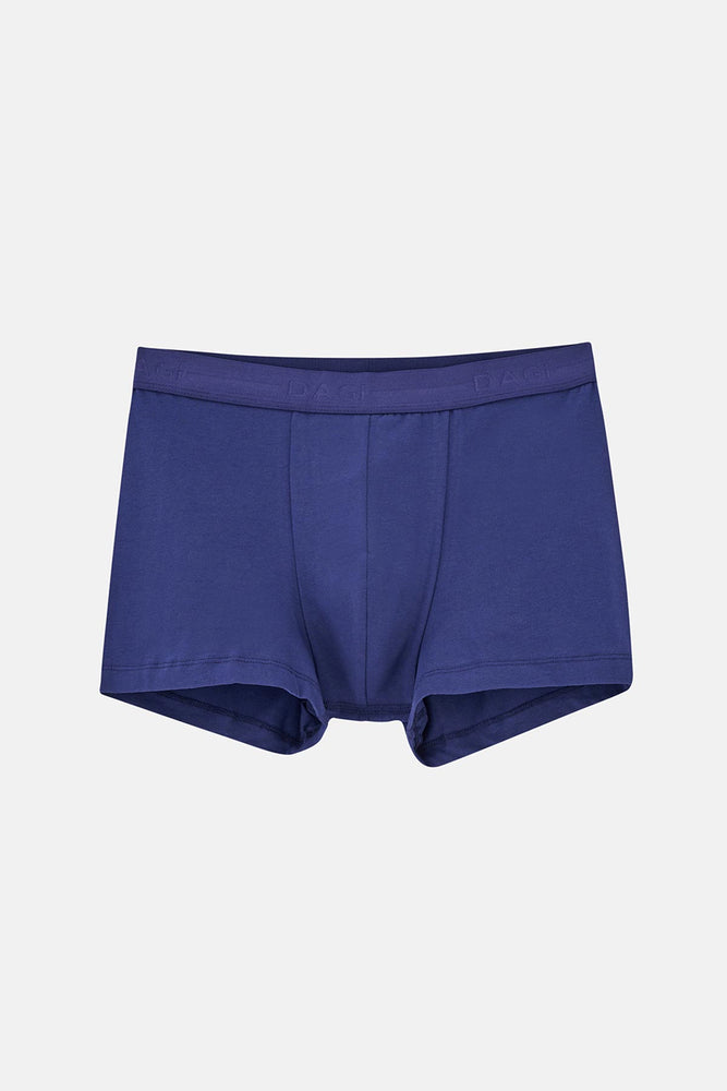 Lacivert Düz Pamuklu Boxer