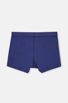 Lacivert Düz Pamuklu Boxer
