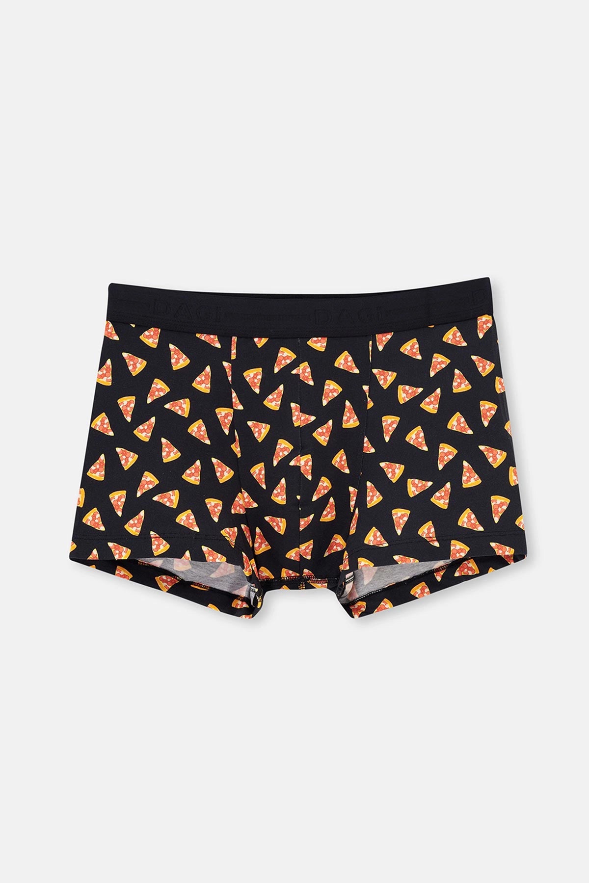 Siyah Desenli Pamuklu Boxer