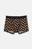 Siyah Desenli Pamuklu Boxer