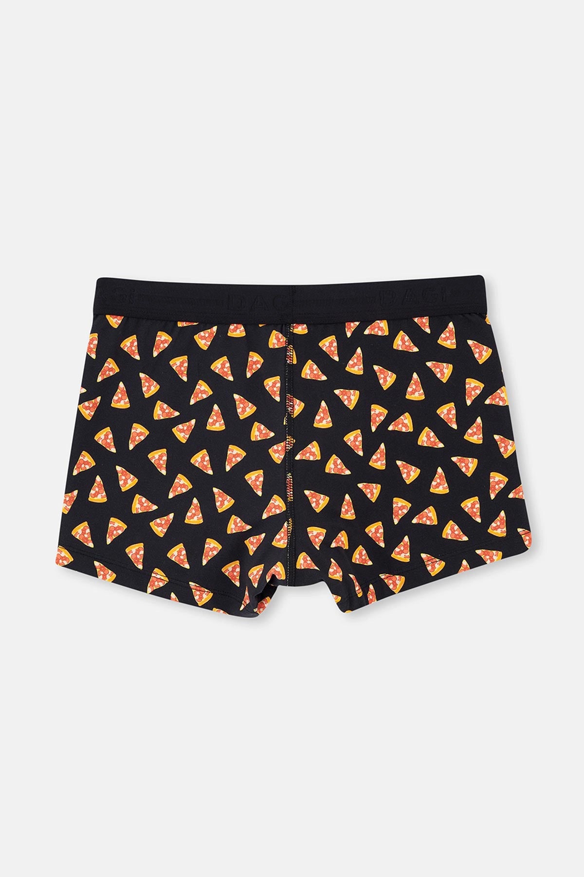 Siyah Desenli Pamuklu Boxer