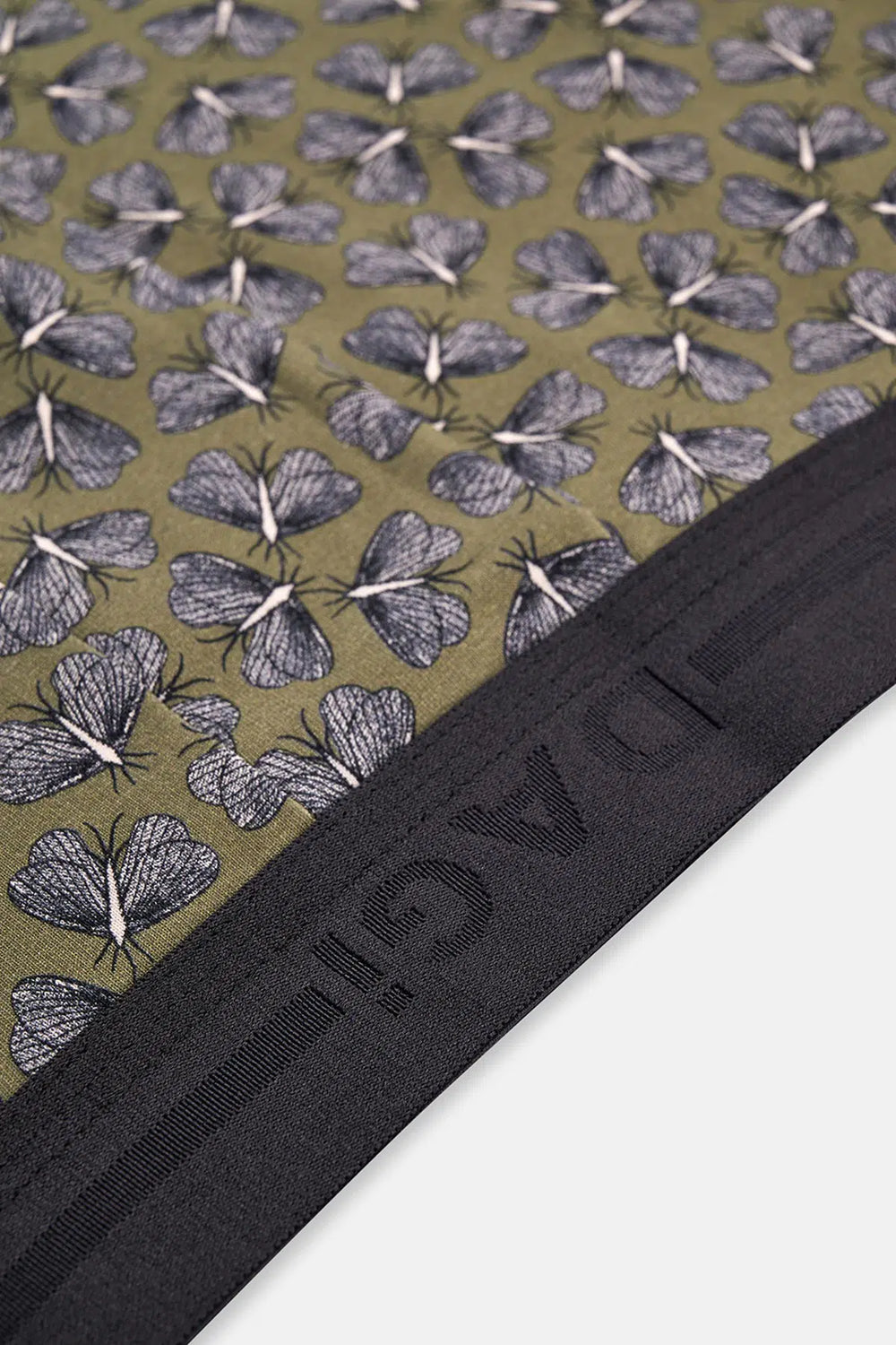 Açık Haki Desenli Pamuklu Boxer