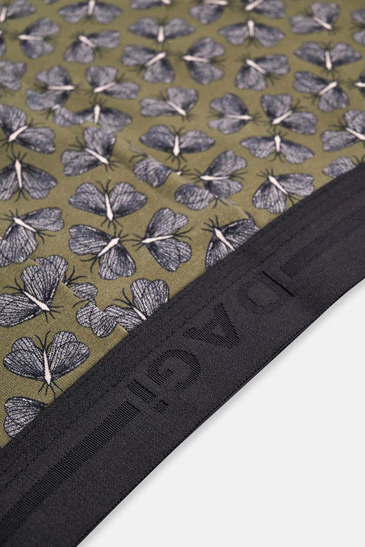 Açık Haki Desenli Pamuklu Boxer