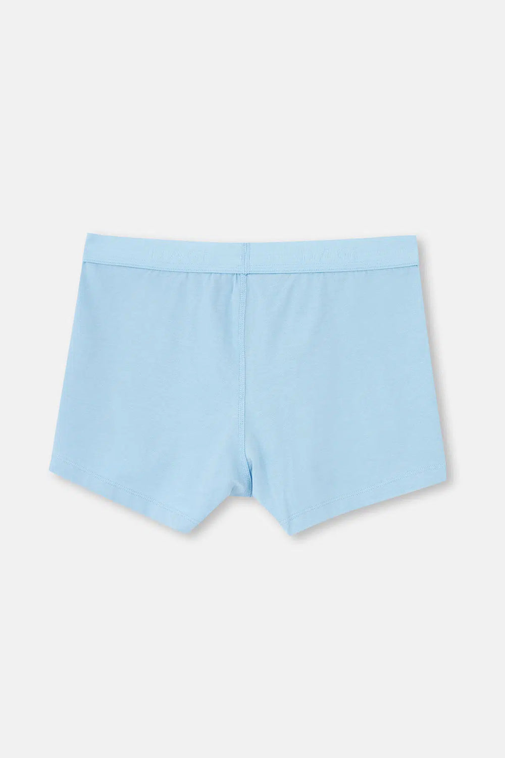 Açık Mavi Düz Pamuk Boxer