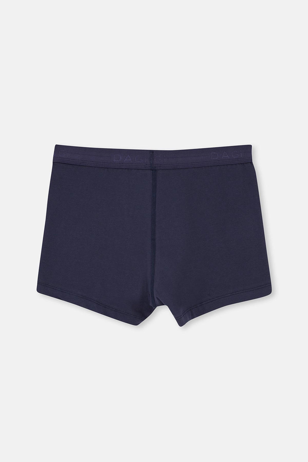 Indigo-Kahverengi 2'li Düz Pamuklu Boxer