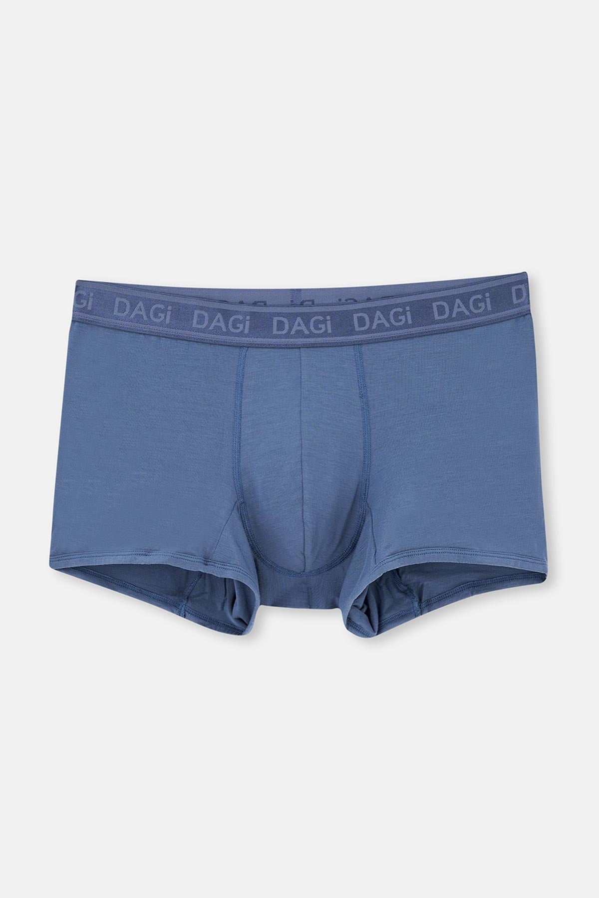 Açık Kahve-Lacivert 2'li Düz Micro Modal Boxer