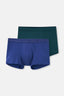 Kiremit-Lacivert 2'Li Desenli Micro Modal Boxer