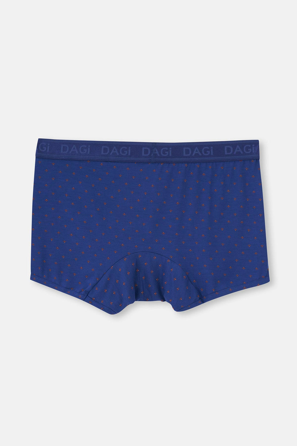 Kiremit-Lacivert 2'Li Desenli Micro Modal Boxer