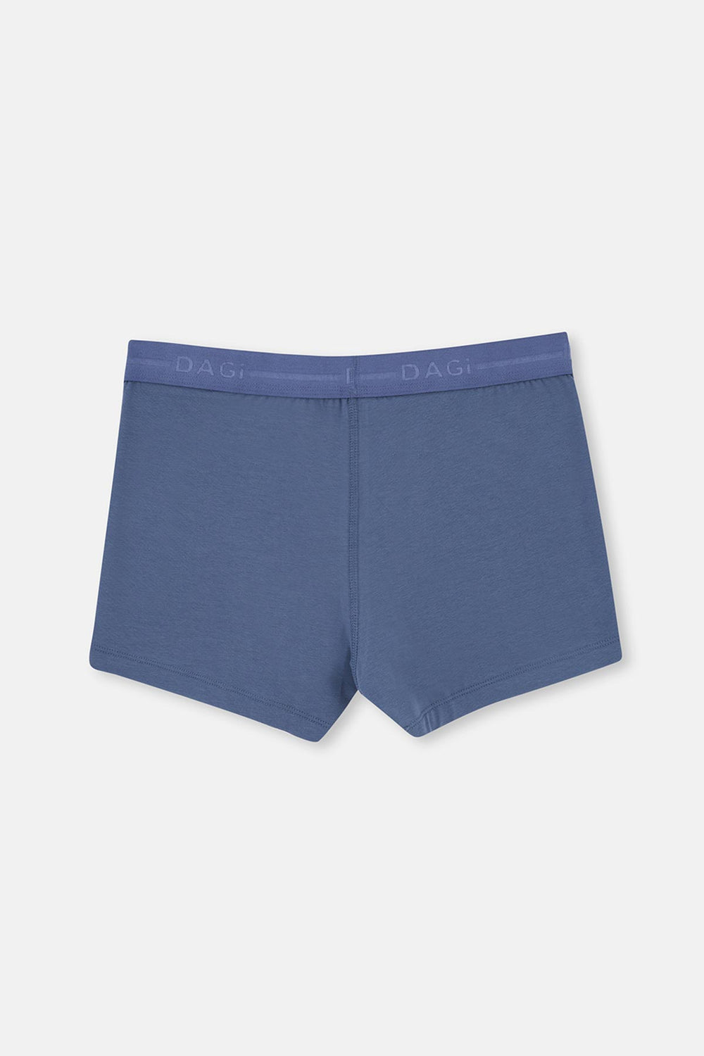 Açık Mavi-Mavi 3'lü Düz Pamuklu Boxer