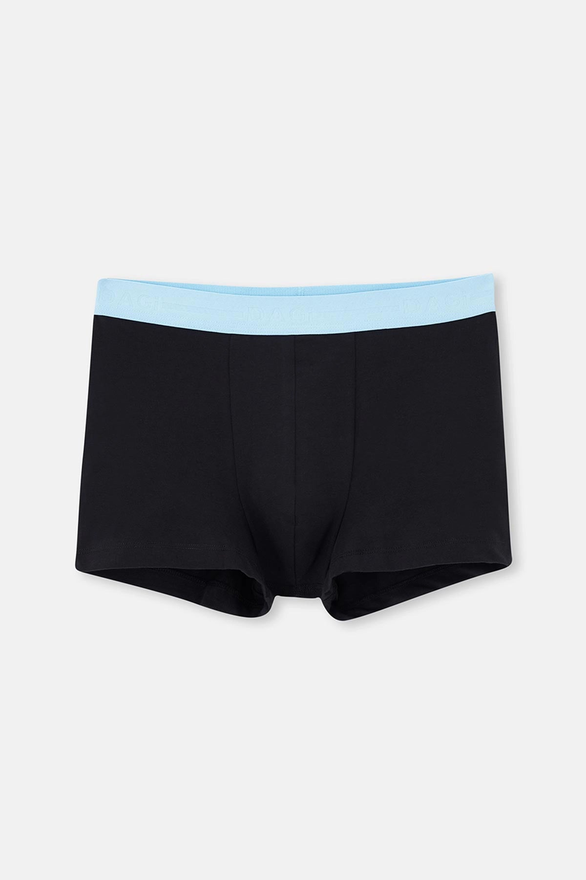 Siyah 3'lü Düz Pamuklu Boxer