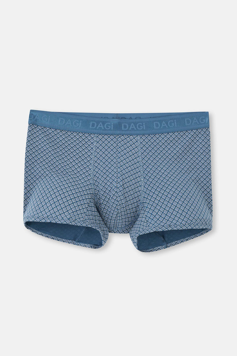 Açık Mavi-Mavi 3'Lü Desenli Micro Modal Boxer